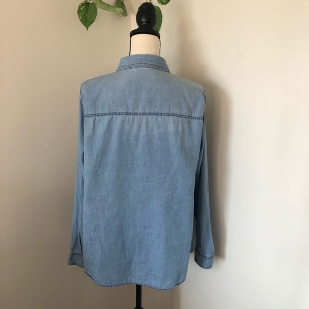 Torrid Chambray Button Down Shirt - image 2
